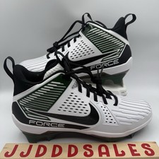 Botines de fútbol Nike Force Savage 3 Lineman blanco verde DA5453-112 para hombre talla 11,5”