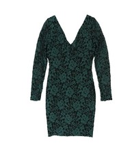 GUESS Womens Lace Long-Sleeve Bodycon Dress, Green, 8