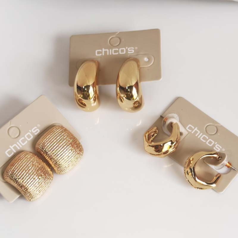Nuevos aretes llamativos Chicos elegantes para mujer fiesta vacaciones joyería 3 estilos