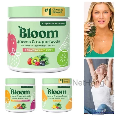 Bloom Nutrition Super Greens Powder Smoothie & Juice Mix - Probiotics for Digest