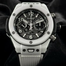 Hublot Big Bang Unico White Ceramic 44mm Skeleton Box & Papers 421.HX.1170.RX 3