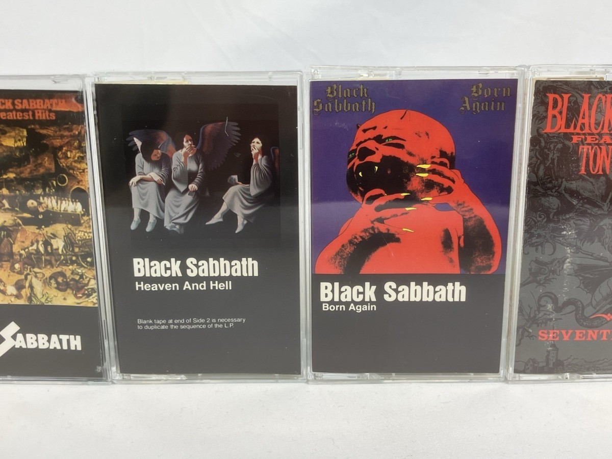 BLACK SABBATH Cassette Tape Lot x6 Hits Heaven & Hell Mob Rules