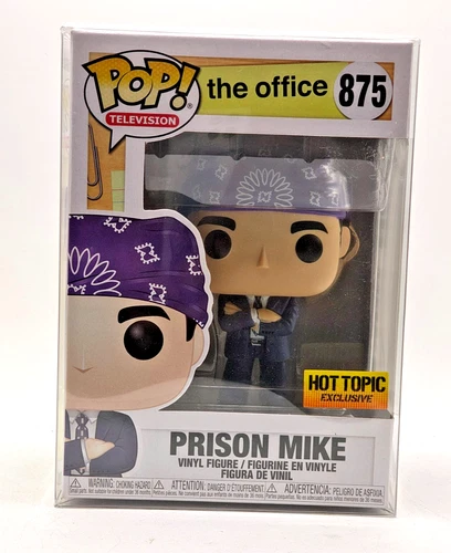 Funko Pop Television The Office Prison Mike 875 2020 Hot Topic Exclusive + Case