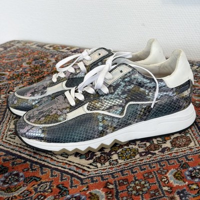 Floris van Bommel Damen Sneaker  Blau snake Neu Gr :39,5 EU