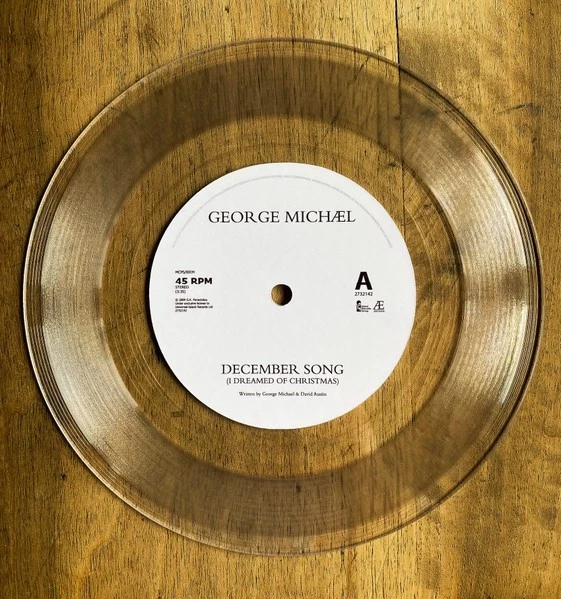 GEORGE MICHAEL "DECEMBER SONG" *** LIMITED EDITION TRANSPARENT 7" SINGLE ***