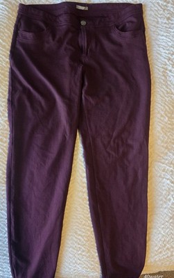 Maurices 5 Pocket Jegging XL Burgundy High Rise Regular Stretch Womens Pants