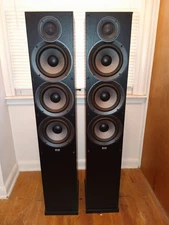 ELAC Debut 2.0 Black Floorstanding Speaker F6.2 Dual 6.5" 3-Way No Grille