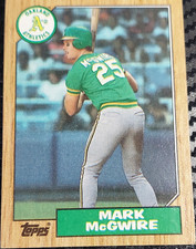 Topps 1987 Mark McGwire #366 Oakland Athletics Baseball Card