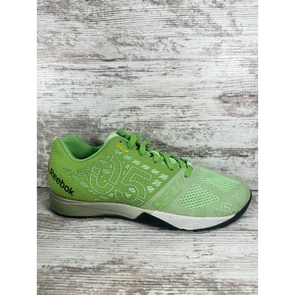 Mujer Reebok Nano 5.0 Kevlar Verde Crossfit Entrenadores Talla 8.5 Gimnasio Atlético Foto 2 de 4