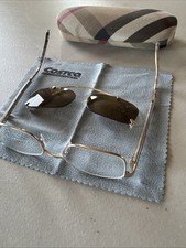 Burberry B1012 1012 Eyeglasses Brown Rectangular Half Rim Frame 52-19-140 Italy