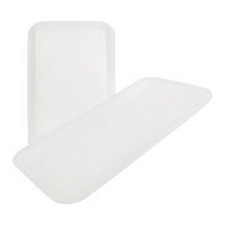 6.6x8.7x0.8 White Foam Meat Tray for Poultry Seafood Deli 200 Pcs