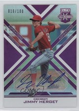 2016 Panini Elite Extra Edition Aspirations Purple 10/100 Jimmy Herget Auto 0af
