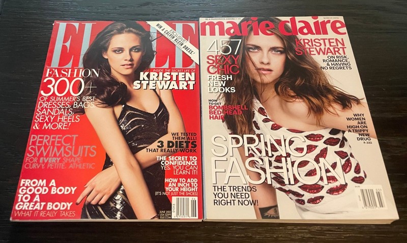 US ELLE & Marie Claire  - Lot of Two - Kristen Stewart Covers