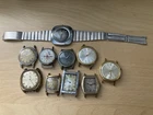 Vintage Watch Lot Timex Bulova Accutron Elgin Vogt Parts Repair Project Mens