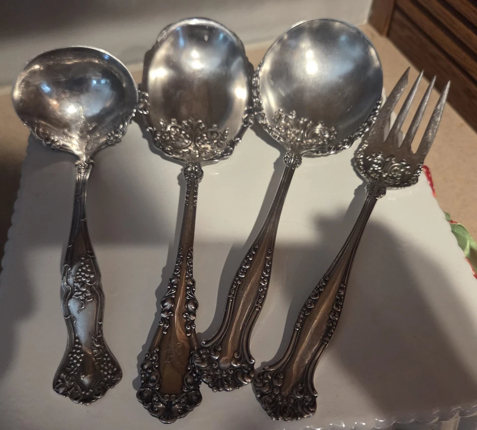 Vajilla de plata antigua A1 Roggers Bros 1847   Foto 2 de 4