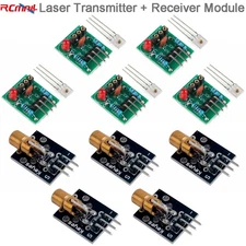 5pcs Laser Sensor Transmitter +Receiver Module 5V 5mW 650nm Laser Head Dot Diode
