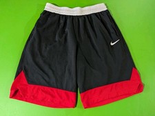 Nike Men's Dri Fit Icon Basketball Shorts AJ3914-014 Black Red Men's Large