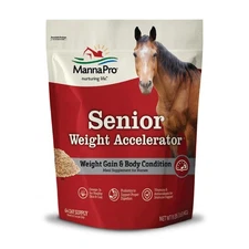 Manna Pro Senior Weight Accelerator 8Lb High Calorie Supplement For Horses