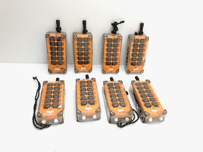 Lot (8) Teleyariyuding Telecrane F-23A++TX 12-Button Remote Control Transmitter