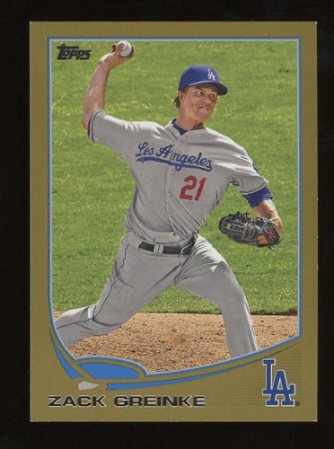 Zack Greinke [Gold] #519 2013 Topps card