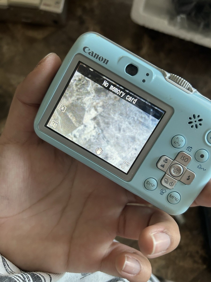 3-2361 美品 Canon PowerShot E1 PC1338 Mint] Canon PowerShot E1 PC1338 Blue Compact Digital Camera