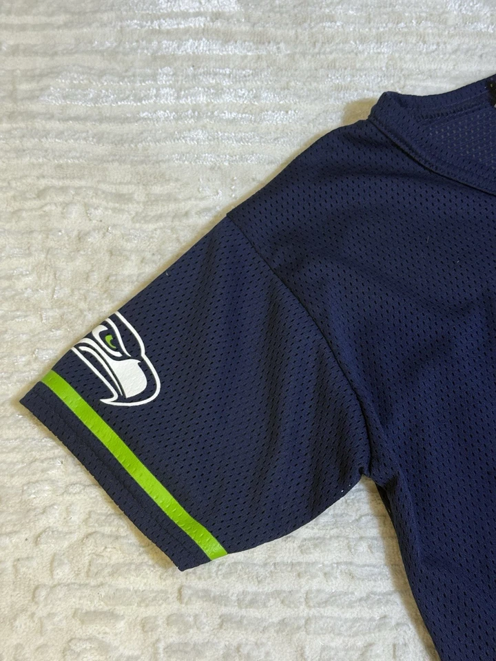 Camiseta deportiva juvenil Seahawks Seattle azul talla mediana Foto 3 de 4
