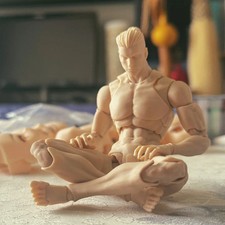 IN Stock Romankey 1/12 Yellow Super Flexible Man Body Male 6''Joint Figure Toy