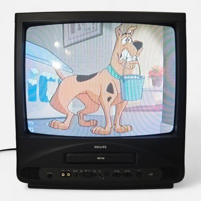 Philips CRT TV VCR Combo VHS Player 19'' CCC190AT01 Gaming - Tested & Working!