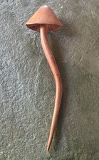 HAND CARVED WOOD MUSHROOM HAIR STICK PIN BUN CHOPSTICK WOODEN HAIRSTICK