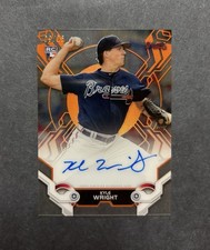 2019 Topps High Tek #HTA-KW Kyle Wright High Tek Autographs Orange #/25