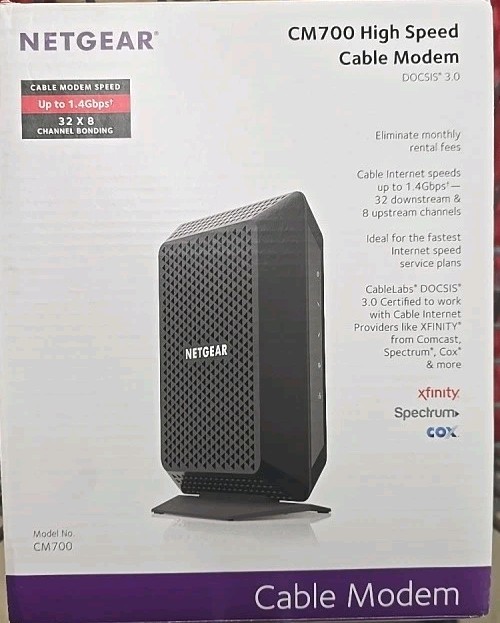 NEW Netgear CM700 High Speed Cable Modem Docsis 3.0 NEW 