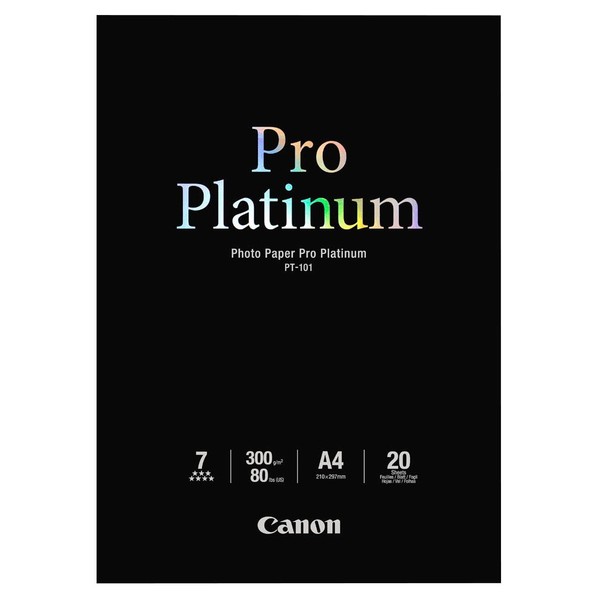 Canon Fotopapier PT-101 DIN A4 GläNzend 300 G/Qm 20 Blatt-image