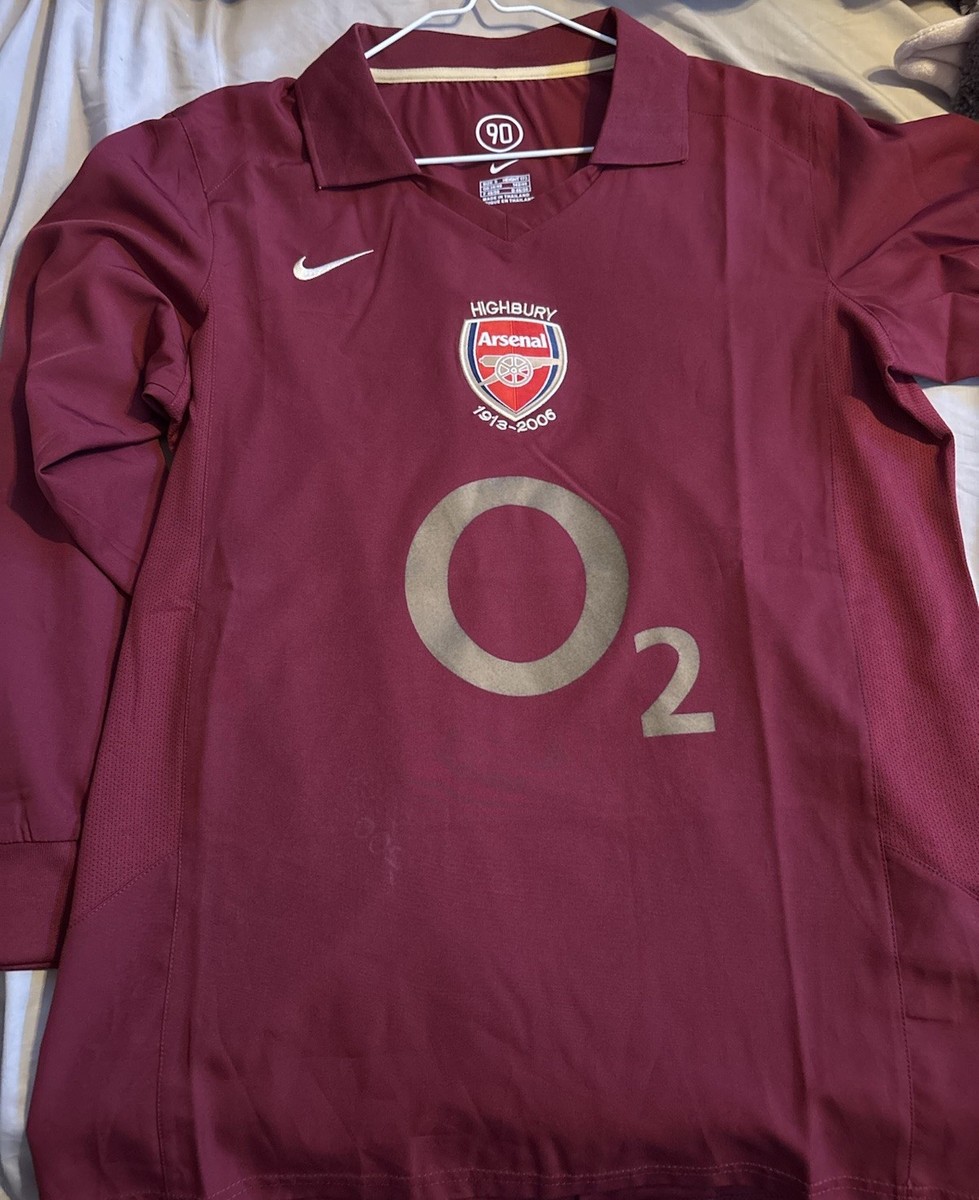 Arsenal Highbury 2005-2006 Futbol Kit Longsleve Champions League