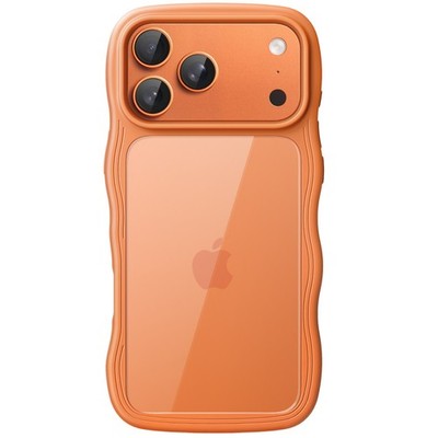 Wavy Case for iPhone 17 Pro Max 6.9-Inch, Cute Wave Frame Curly Shape Cover