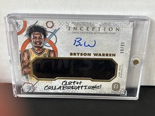 2022-23 Topps Inception OTE Overtime Elite Autograph Relic Bryson Warren /99