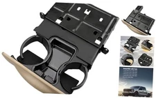 YC3Z-2513560-CAB Dashboard Cup Holder Compatible with F-250 F-350 F-450 F Tan