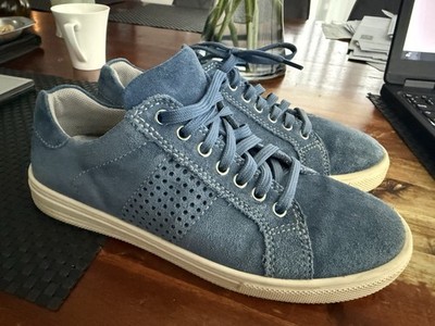 Richter Unisex Sneakers Blau, echt Leder Gr. 37, Junge Schuhe