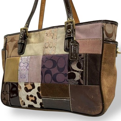 2018 Coach Patchwork Turnrock Tote Bag