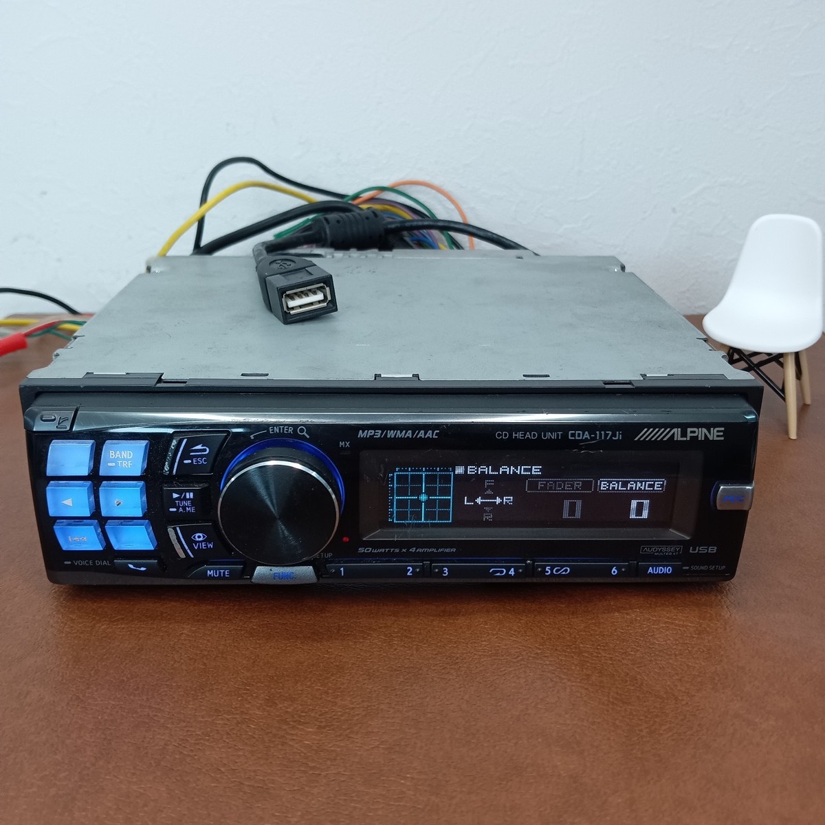 Alpine CDA-117Ji 1DIN Car Audio CD Player USB iPod Time Correction