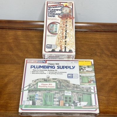 #ad #ad Life Like Flashing Light Storage Tank HO #8304 Clipper Mill Plumbing #1357 $32.39