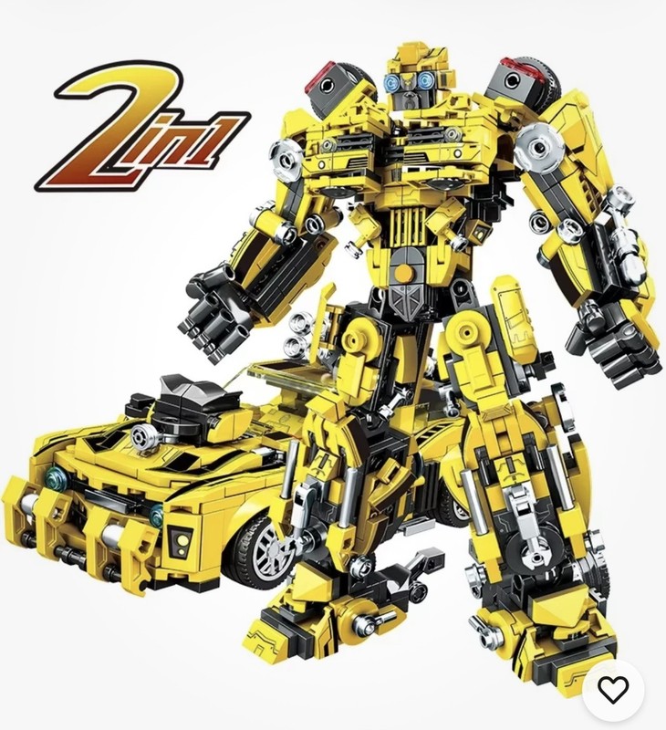 2025 New 2 in 1 Deformation Robot Building Blocks Sets Bricks Kit Transformer