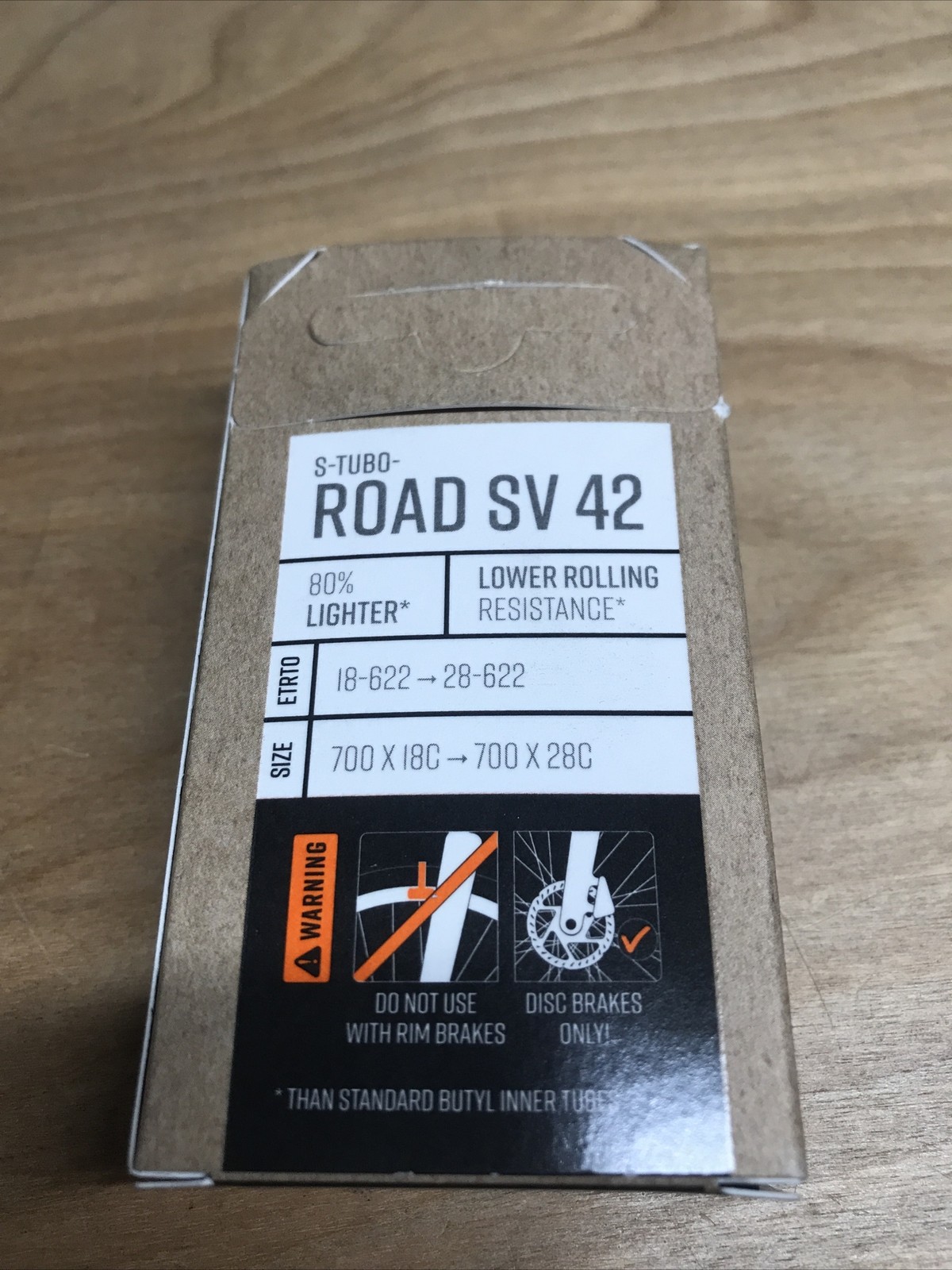 Tubolito S-Tubo Road Tube - 700 x 18-28mm, 42mm Presta Valve, Orange
