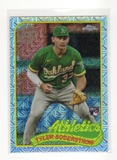 Tyler Soderstrom Rookie Card 2024 Topps Chrome Mojo Athletics #T89C-43 MLB. rookie card picture
