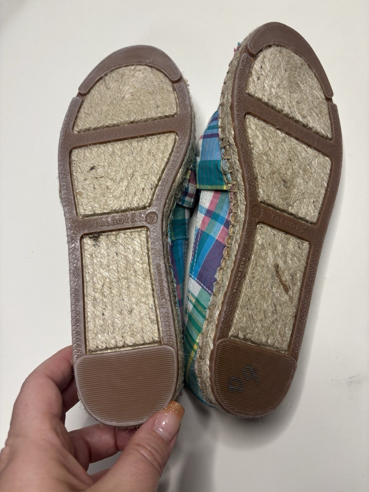 Talbots Izzy Knot Patchwork Espadrilles Size 7 Ma… - image 3