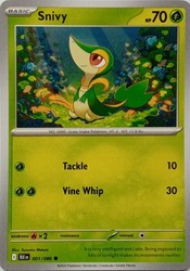 Snivy 001/086 Black Bolt Common Japanese Pokemon Card