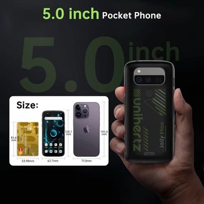Unihertz Jelly Max 5G Black 256GB + 12GB Dual-SIM Factory Unlocked