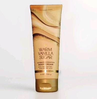 Bath and Body Works WARM VANILLA SUGAR Ultimate Hydration BODY CREAM 8 oz /226g 