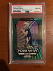 Panini 2024 Prizm Emergent Drake Maye Green Wave Rookie #4 Patriots NFL PSA 10