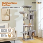 PAWZRoad 69" Tall Cat Tree for Indoor Large Cats, Large Cat Towerfor Adult Cats 