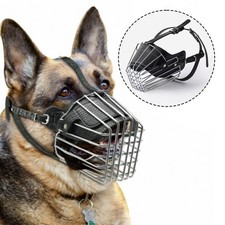 Hundemaulkorb Beißkorb Sicherheitskorb Verstellbar Deutscher Schäferhund Metall